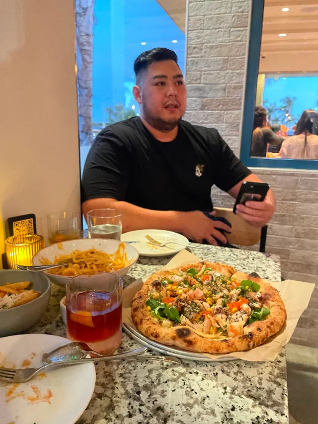 Real photograph: before, at 312 pounds