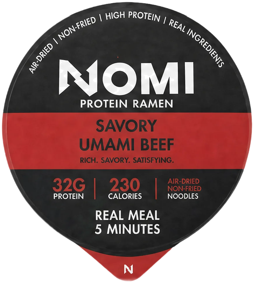 Savory Umami Beef cup, studio light